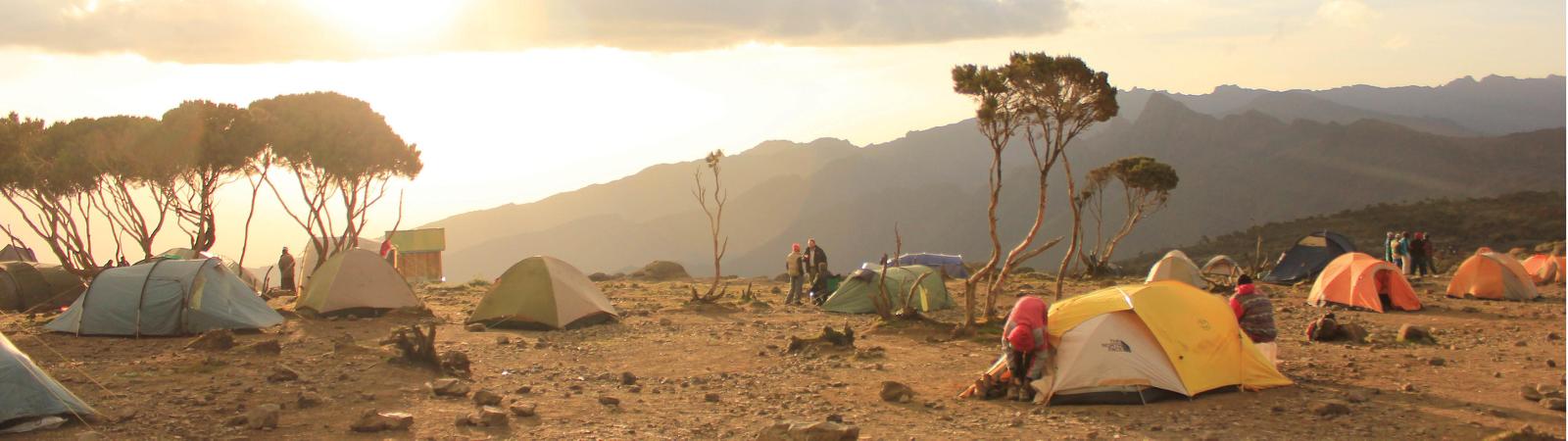Camp set up on Kilimanjaro |  <i>Charles Duncombe</i>