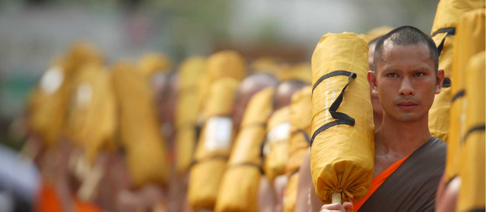 Monk procession, Bangkok