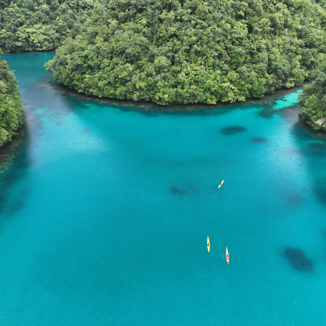 Kayaking the tranquil waters of Palau