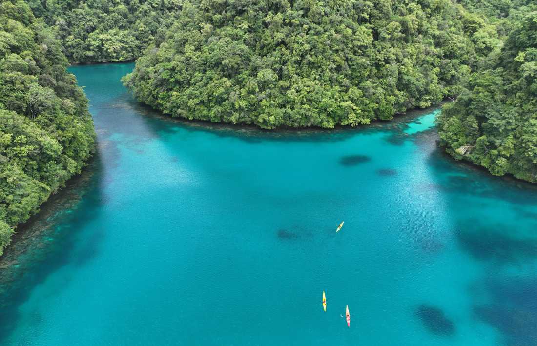 Kayaking the tranquil waters of Palau