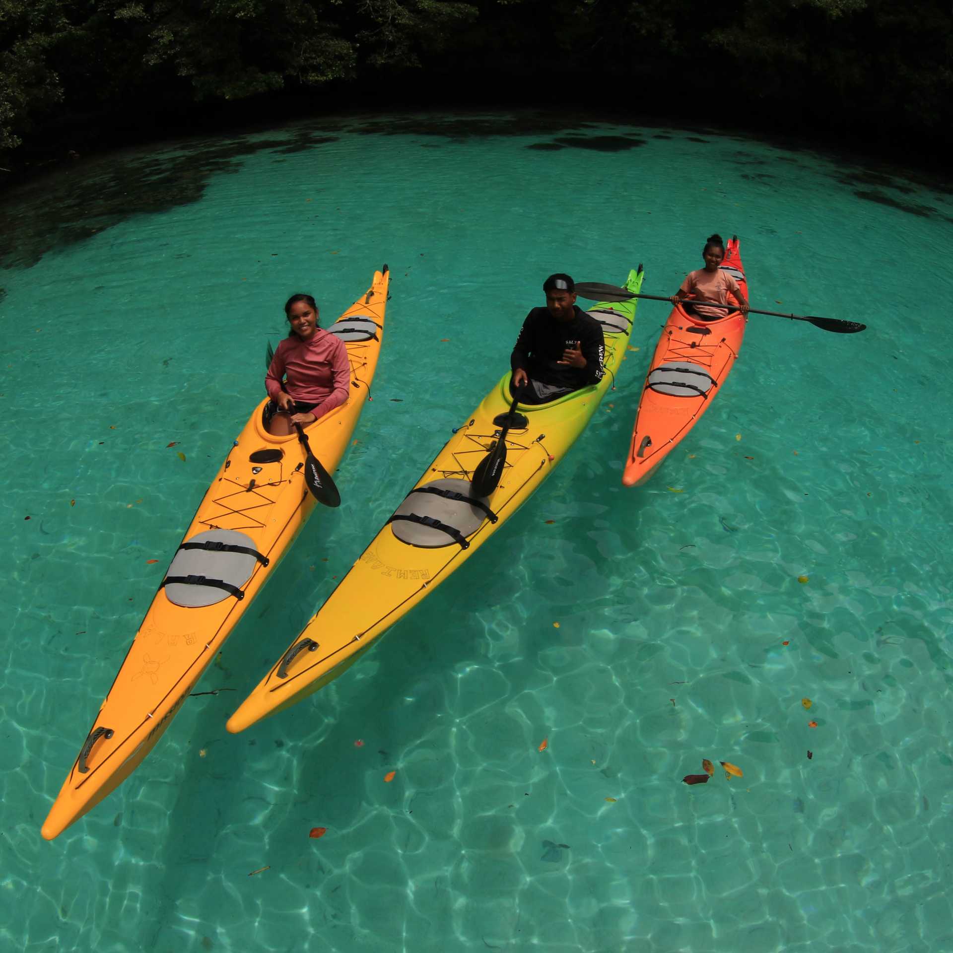 Kayaking crystal waters