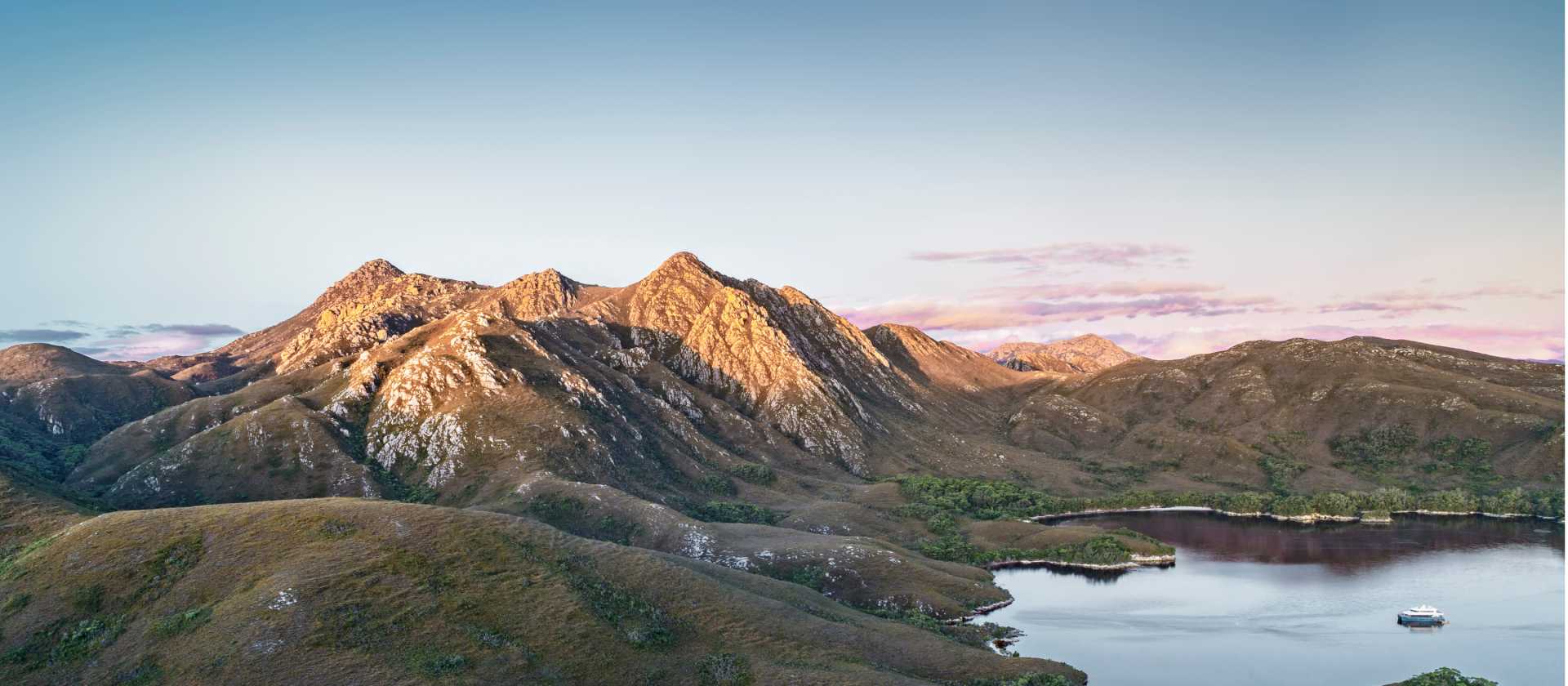 Expedition Vessel Odalisque in Bramble Cove, Port Davey | Jimmy Emms