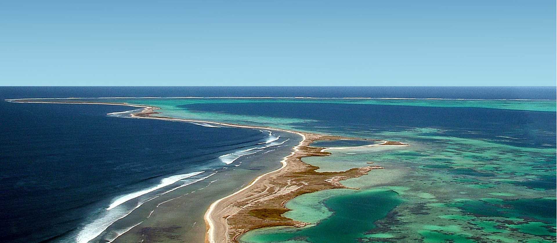 Aerial view of the Abrolhos Islands | Australia's Coral Coast