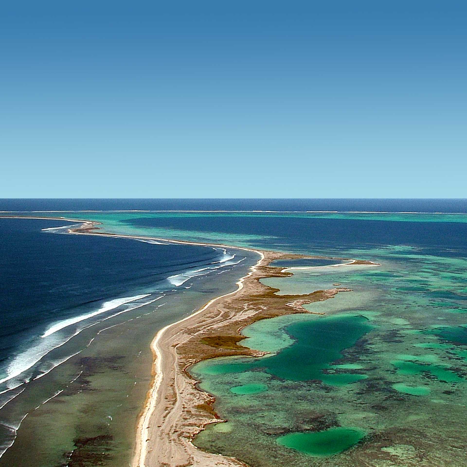 Aerial view of the Abrolhos Islands | Australia's Coral Coast