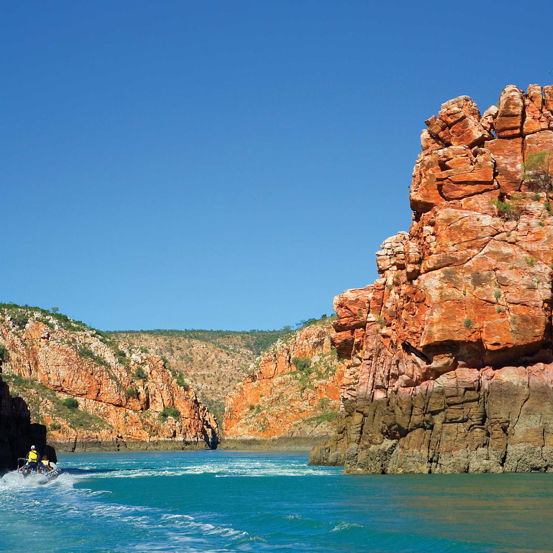 Gap with horizontal waterfall, Talbot Bay, near Buccaneer Archipelago | Peter Walton