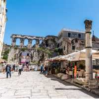 Walk around Roman ruins in Split, Croatia