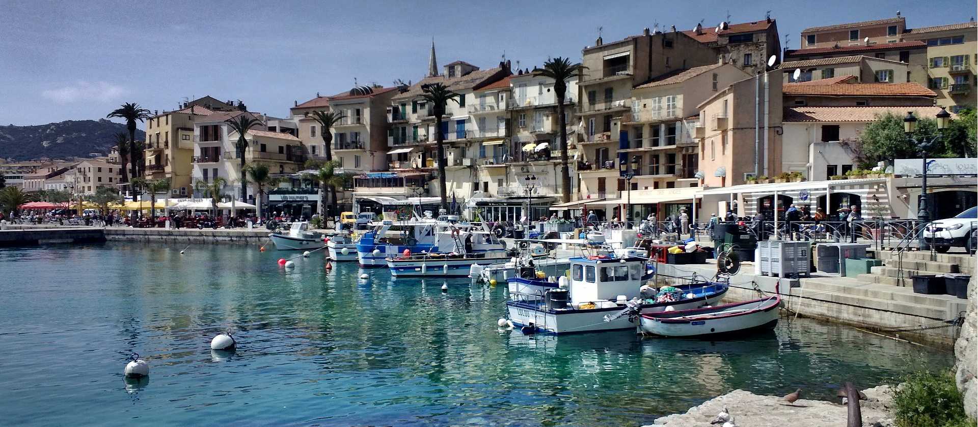 The beautiful bay of Calvi in la Balagne, Corsica