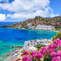 Spectacular coastal views over Loutro in Crete