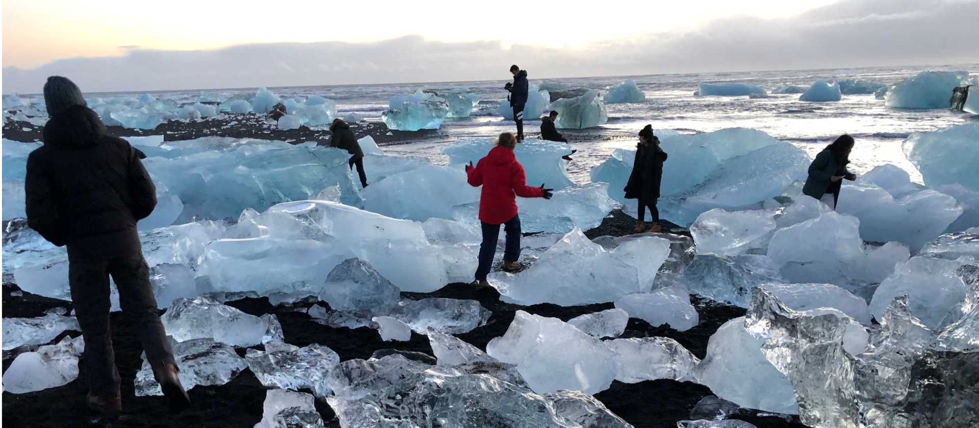 Discovering the icebergs on Diamond Beach | Kate Baker