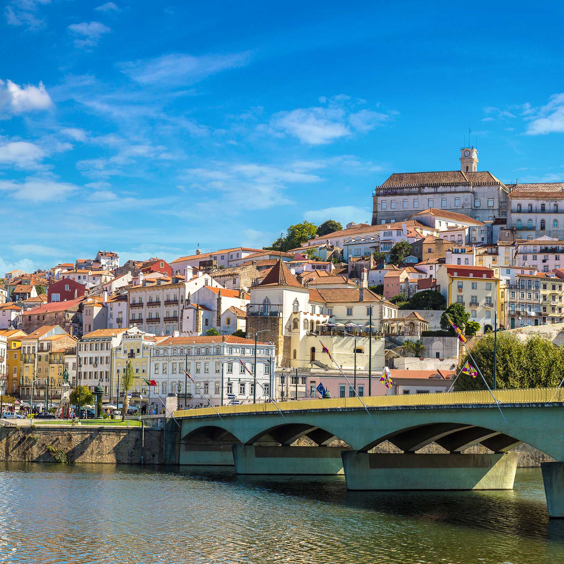 Beautiful old city of Coimbra in Portugal