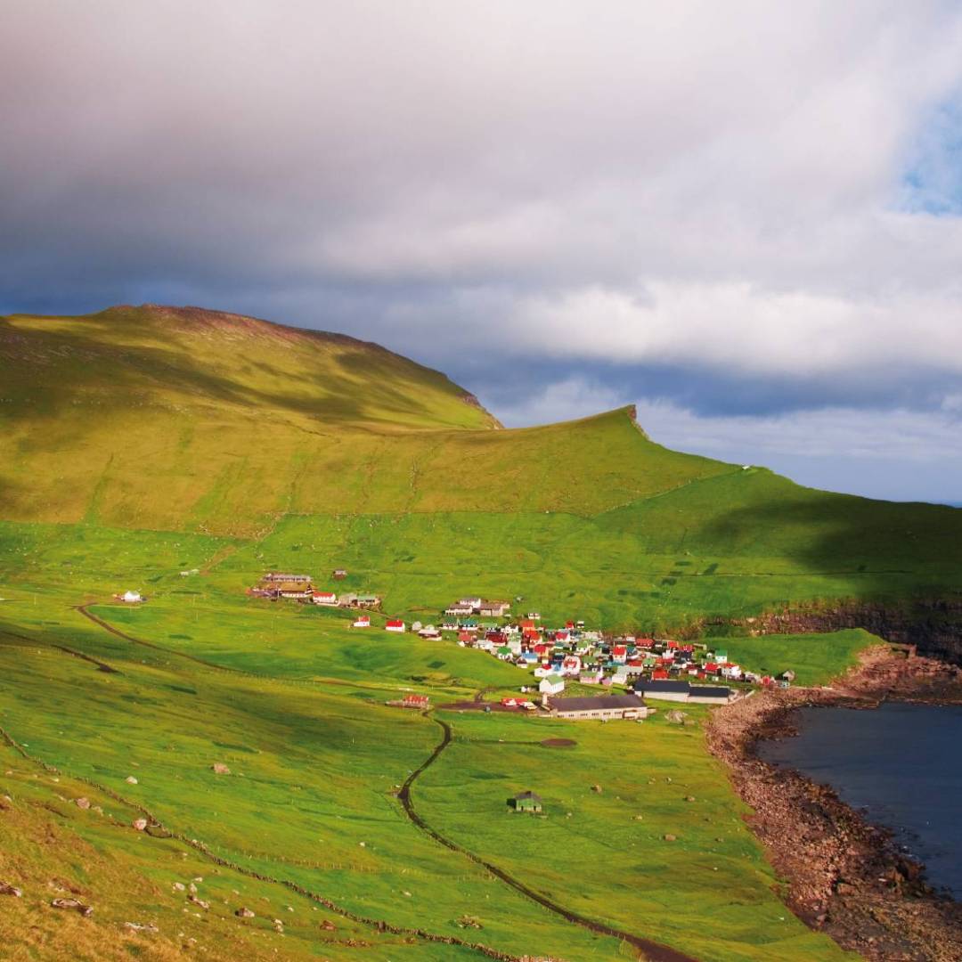 Small village on the Faroe islands