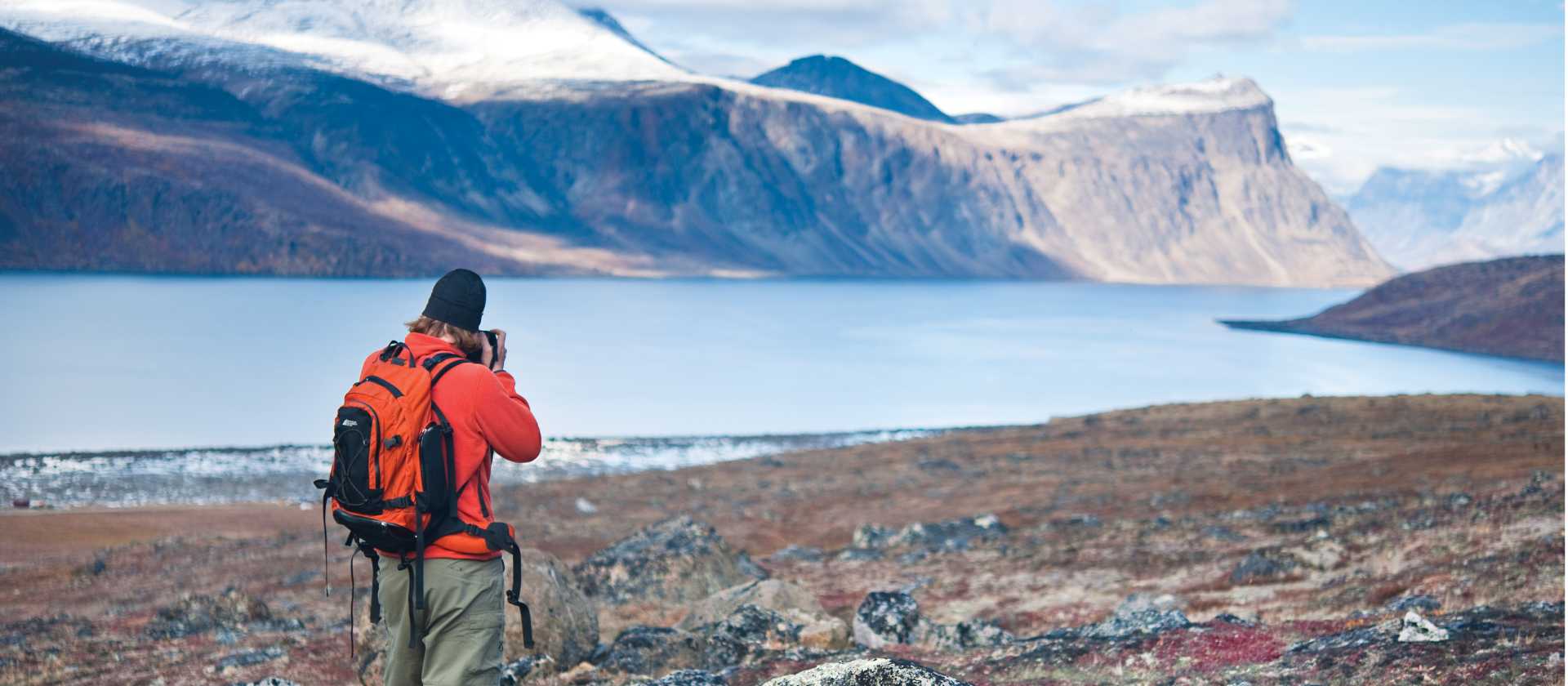 Enjoying the view in the Canadian High Arctic | © Andrew Stewart