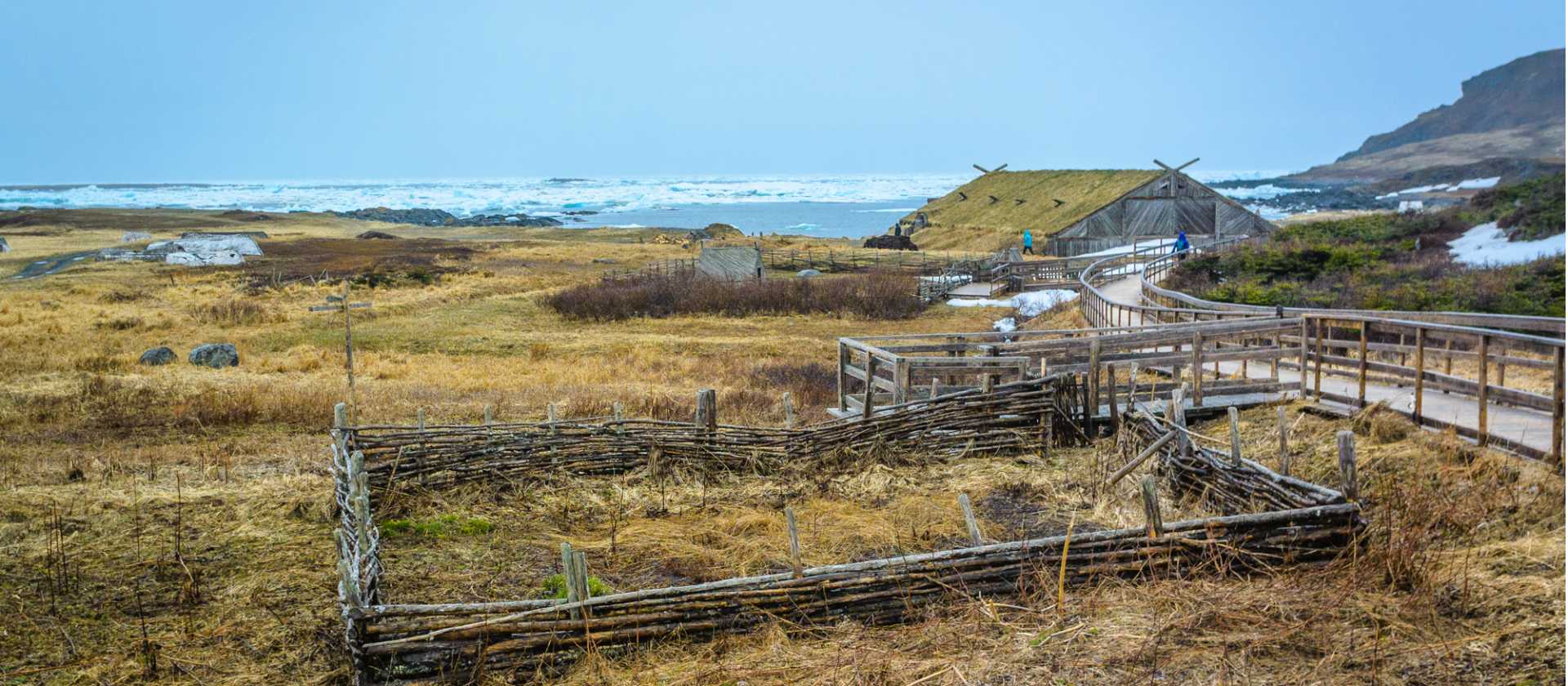Norse-style sod buildings and coastal views | Craig Minielly