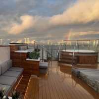 Relax in the pool and enjoy the views