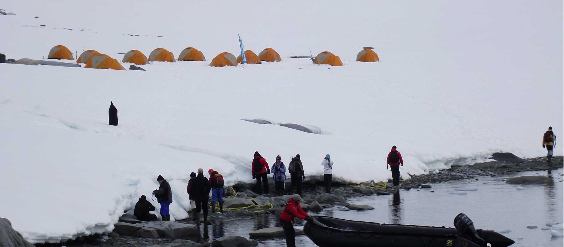 Camping in Antarctica