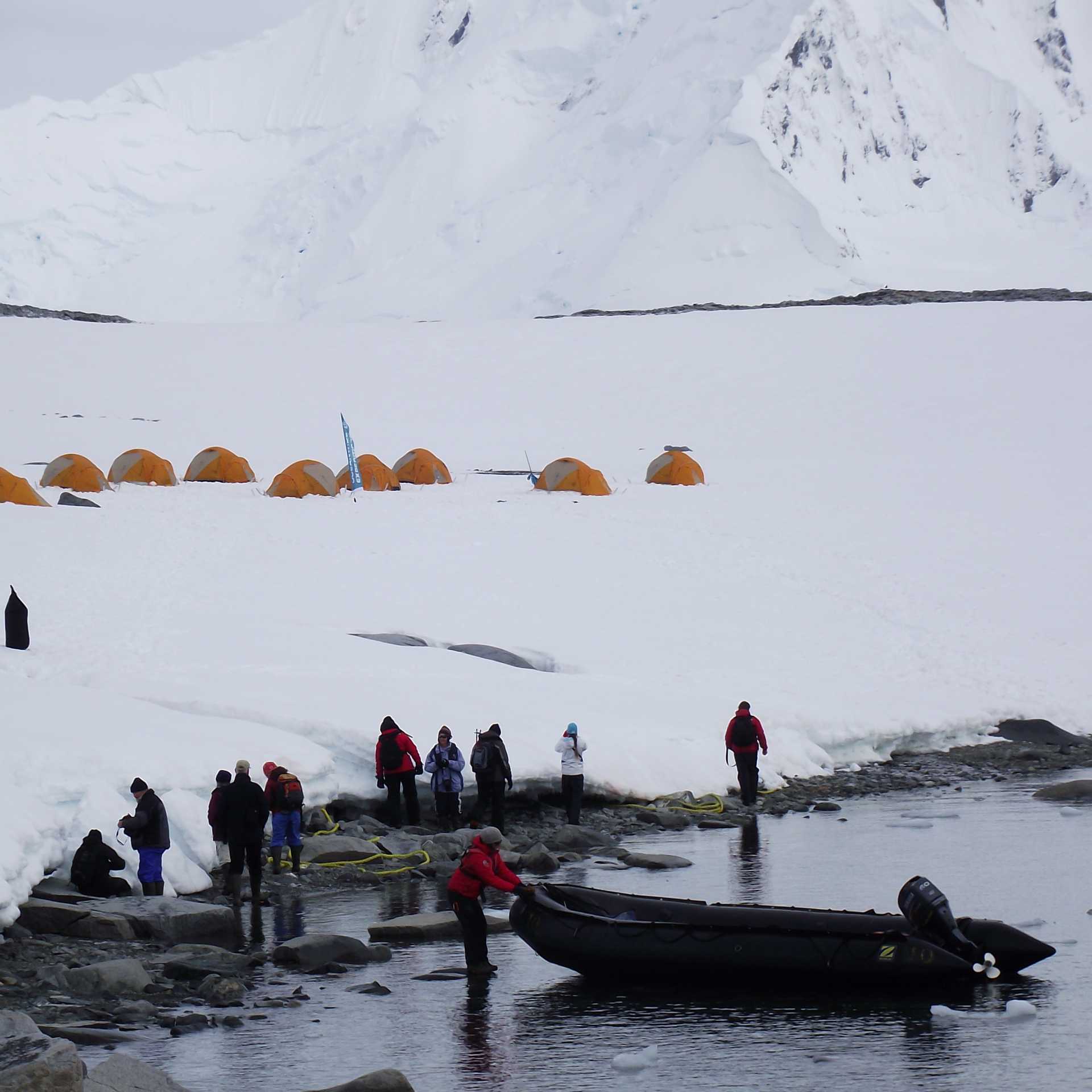 Camping in Antarctica