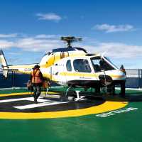 The helipad aboard Otelius | Kyle Super