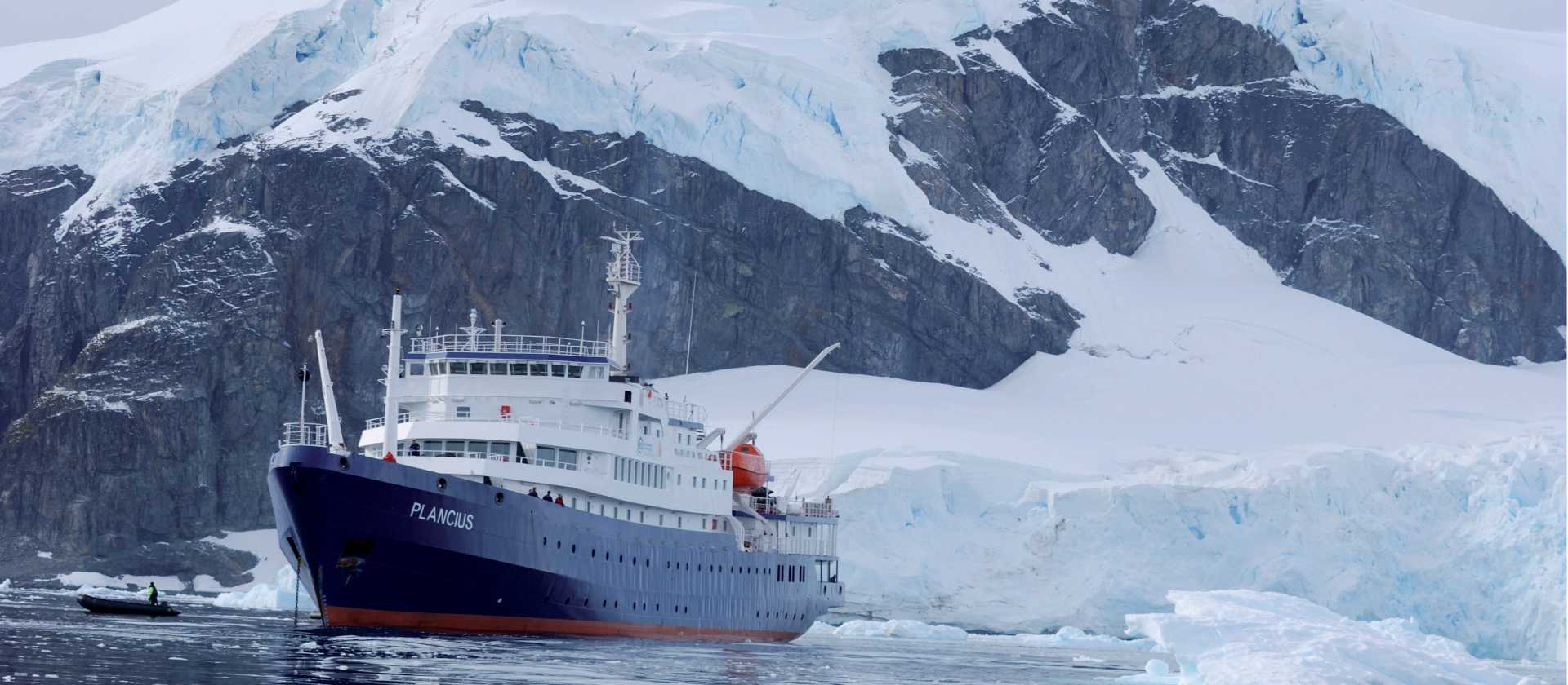 The Plancius anchors in Antarctica | Scott Pinnegar