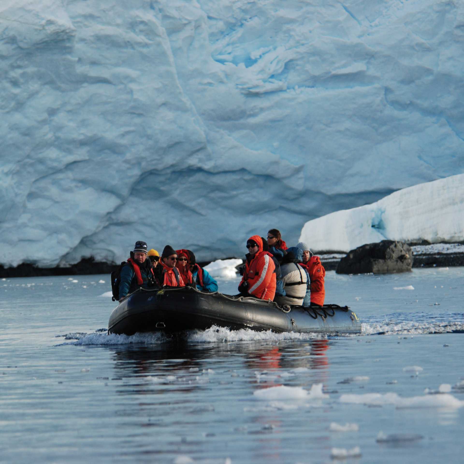 Zodiac cruising in the Antarctic | Eve Ollington