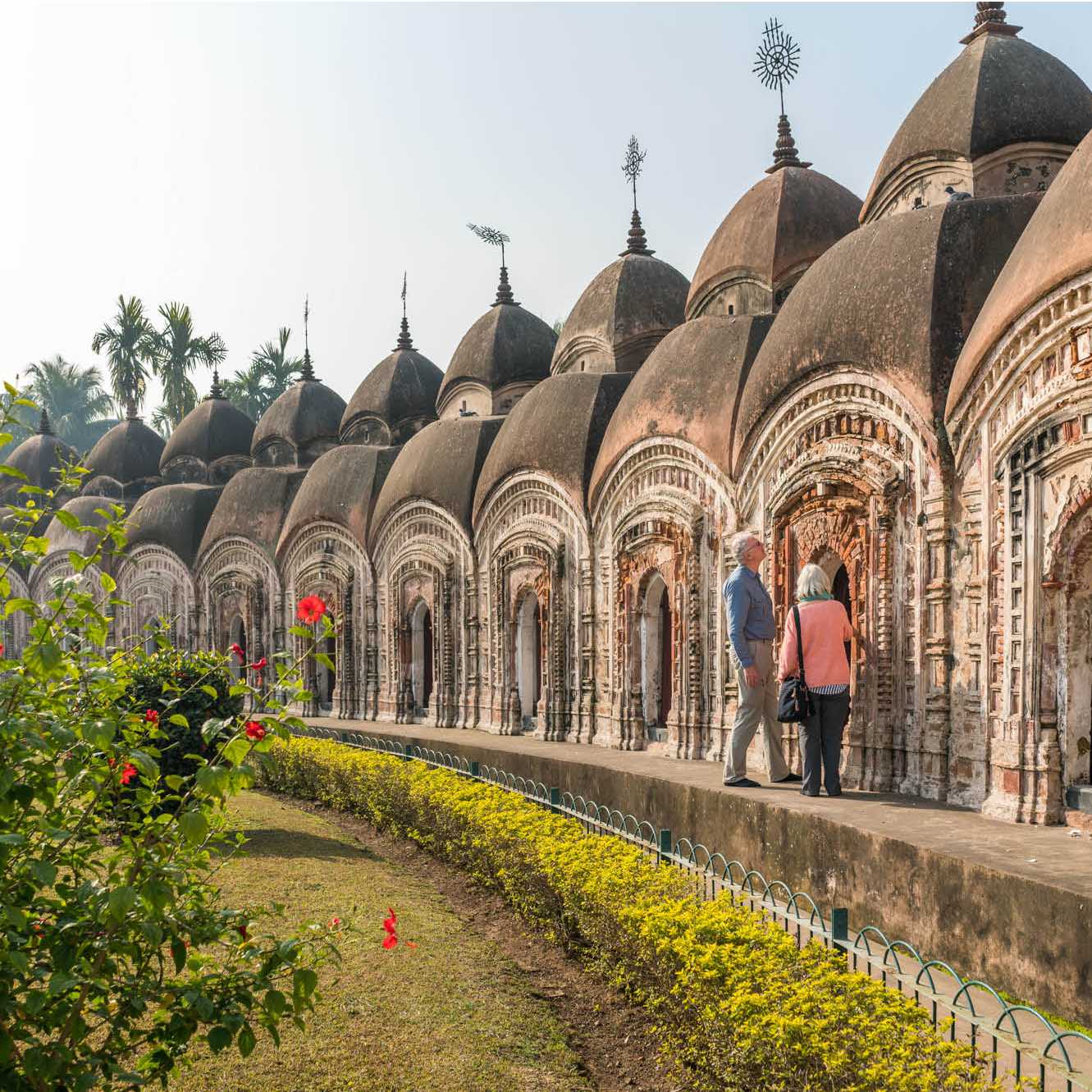 The temples of Naba Kailash in Kalna