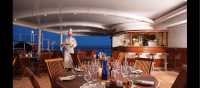 The outside dining area