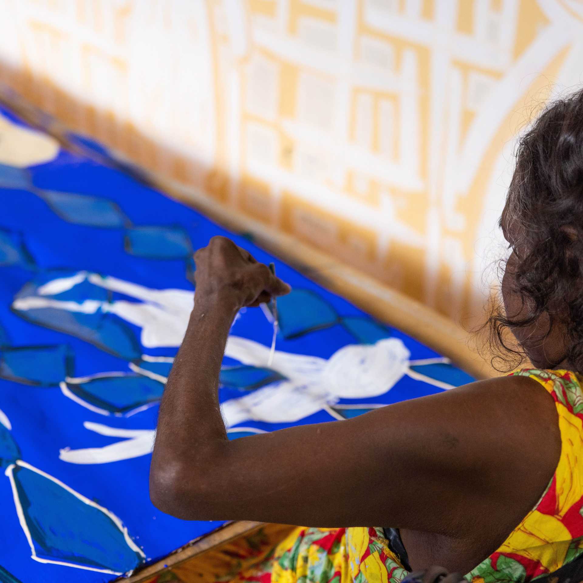 Discover the incredible art at the Buku-Larrnggay Mulka Centre, Yirrkala | Tourism NT/Sean Scott Buku-Larrnggay Mulka Centre
