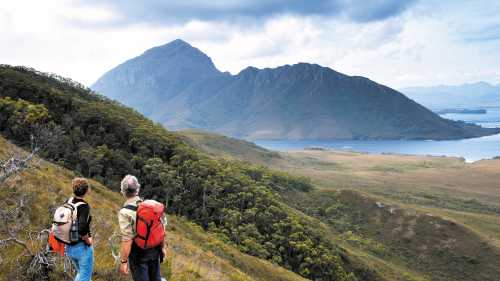 Hiking near Port Davey, Tasmania
