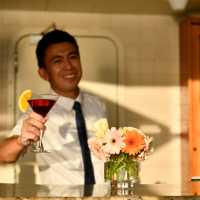 Grab a drink at the pool bar