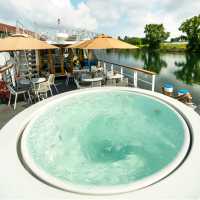 After cycling jump in the spa