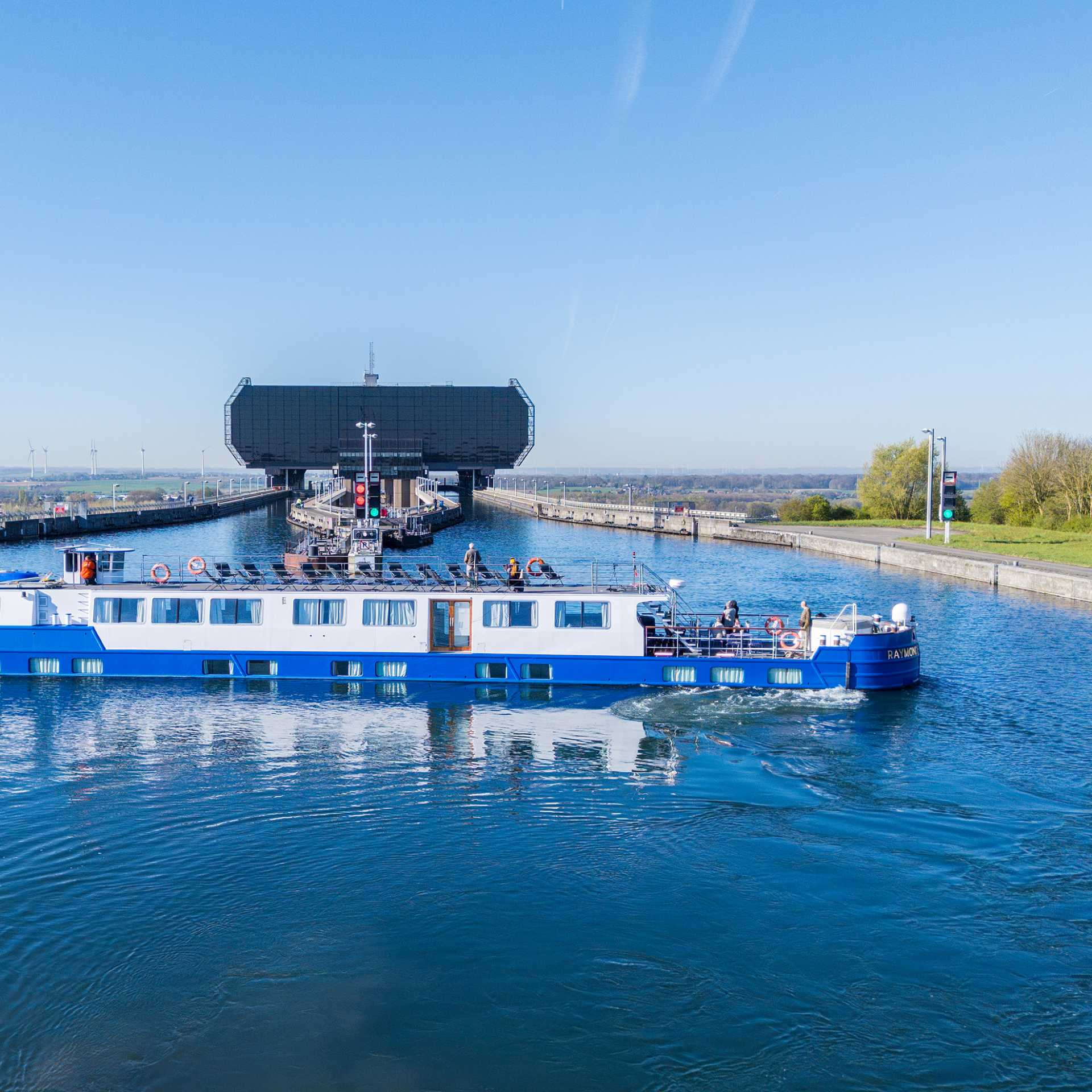 The premium barge Ms Raymonde in Belgium