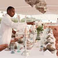 Sumptuous on deck dining