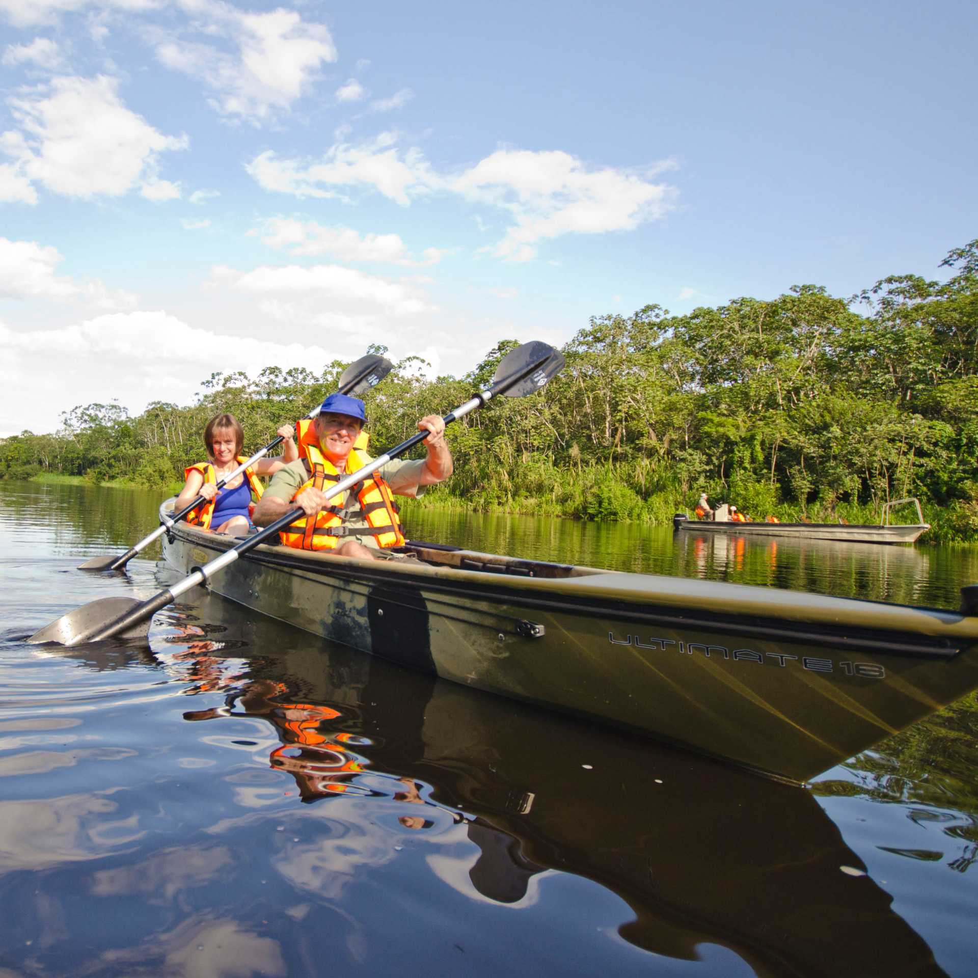 Kayaking is an excellent way to explore the waterways of the Peruvian Amazon