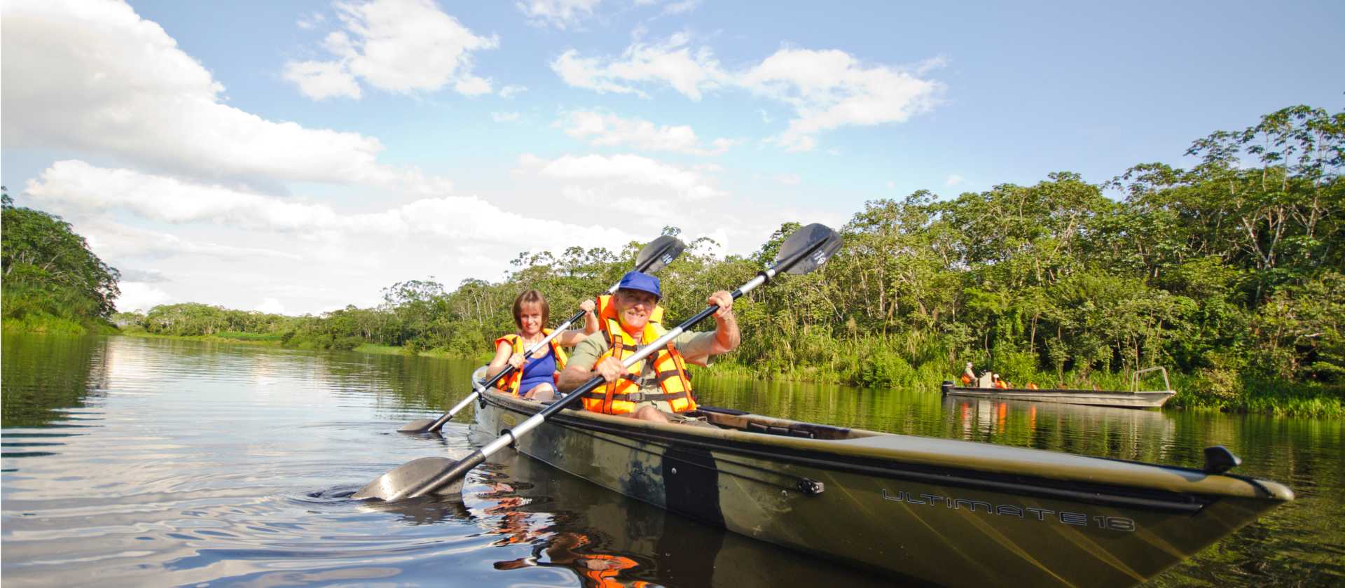Kayaking is an excellent way to explore the waterways of the Peruvian Amazon