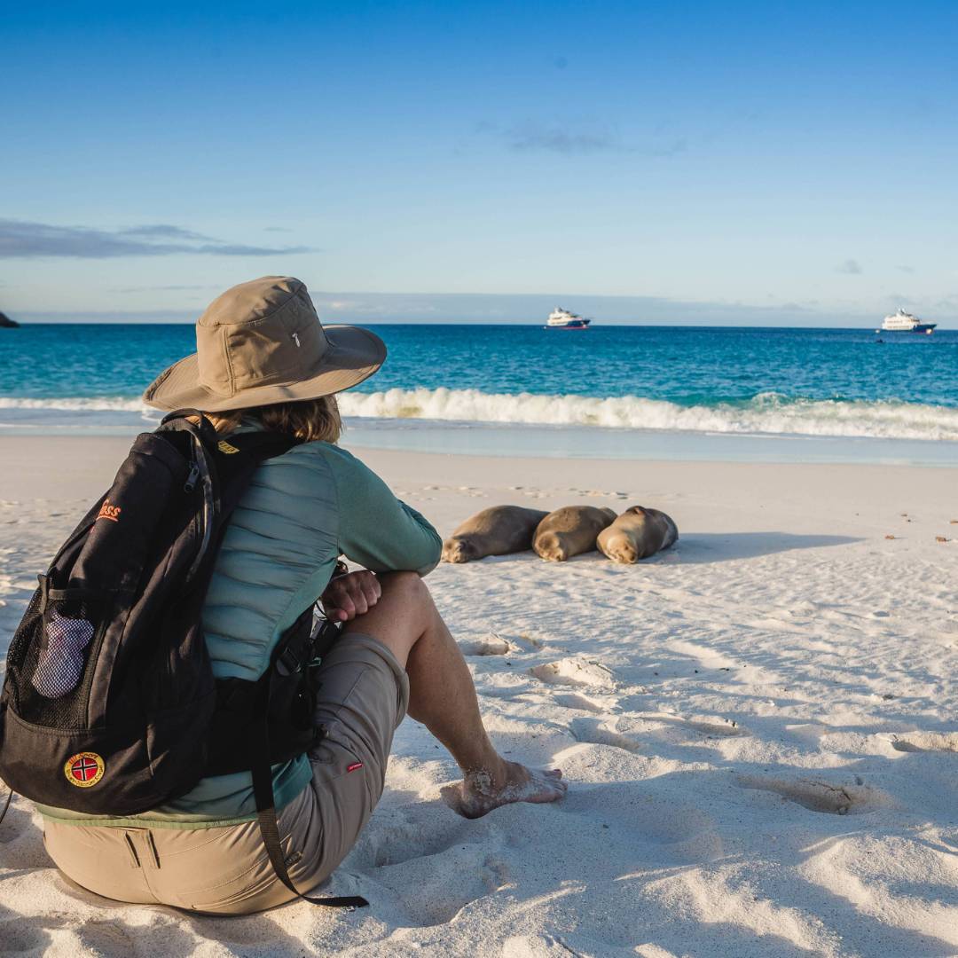 Enjoy daily island excursions and find a peaceful spot to take it all in