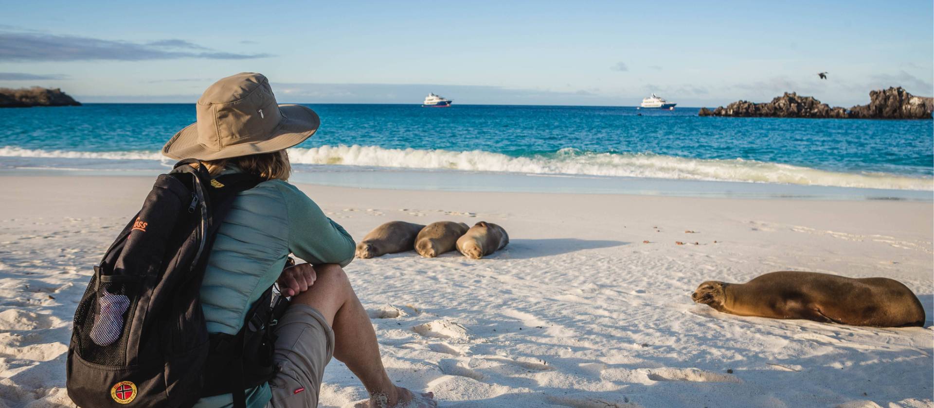 Enjoy daily island excursions and find a peaceful spot to take it all in