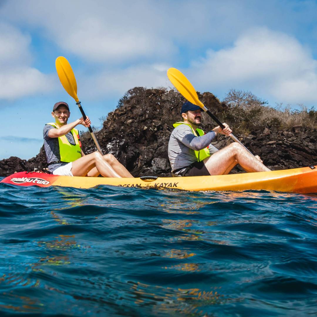 Kayaking is the perfect way to explore the Galapagos Islands