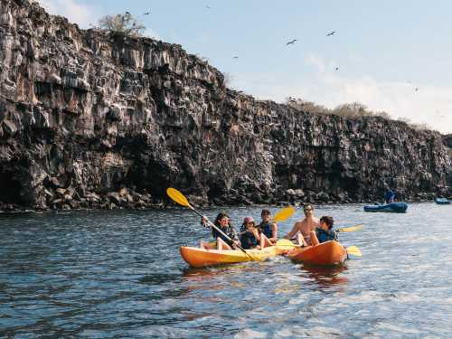 Kayaking is the perfect way to explore the Galapagos Islands