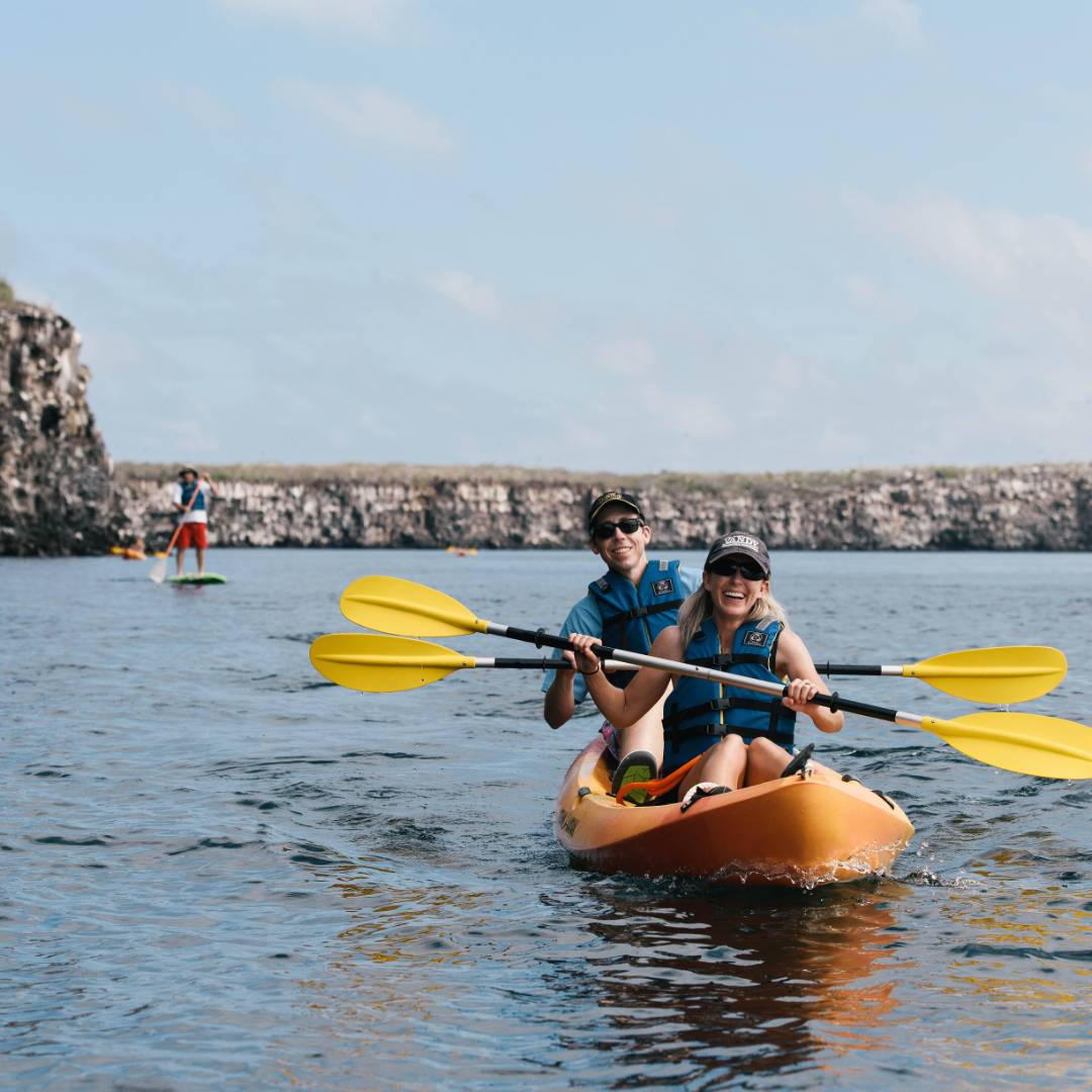 Kayaking is the perfect way to explore the Galapagos Islands