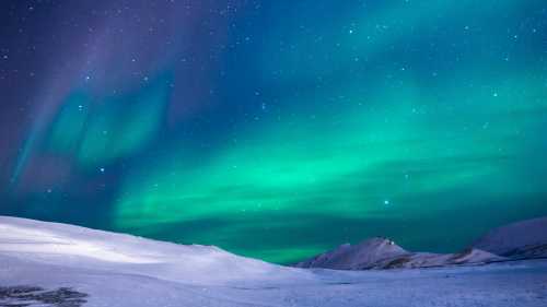 Northern lights dance across the sky for a spectacular ethereal display