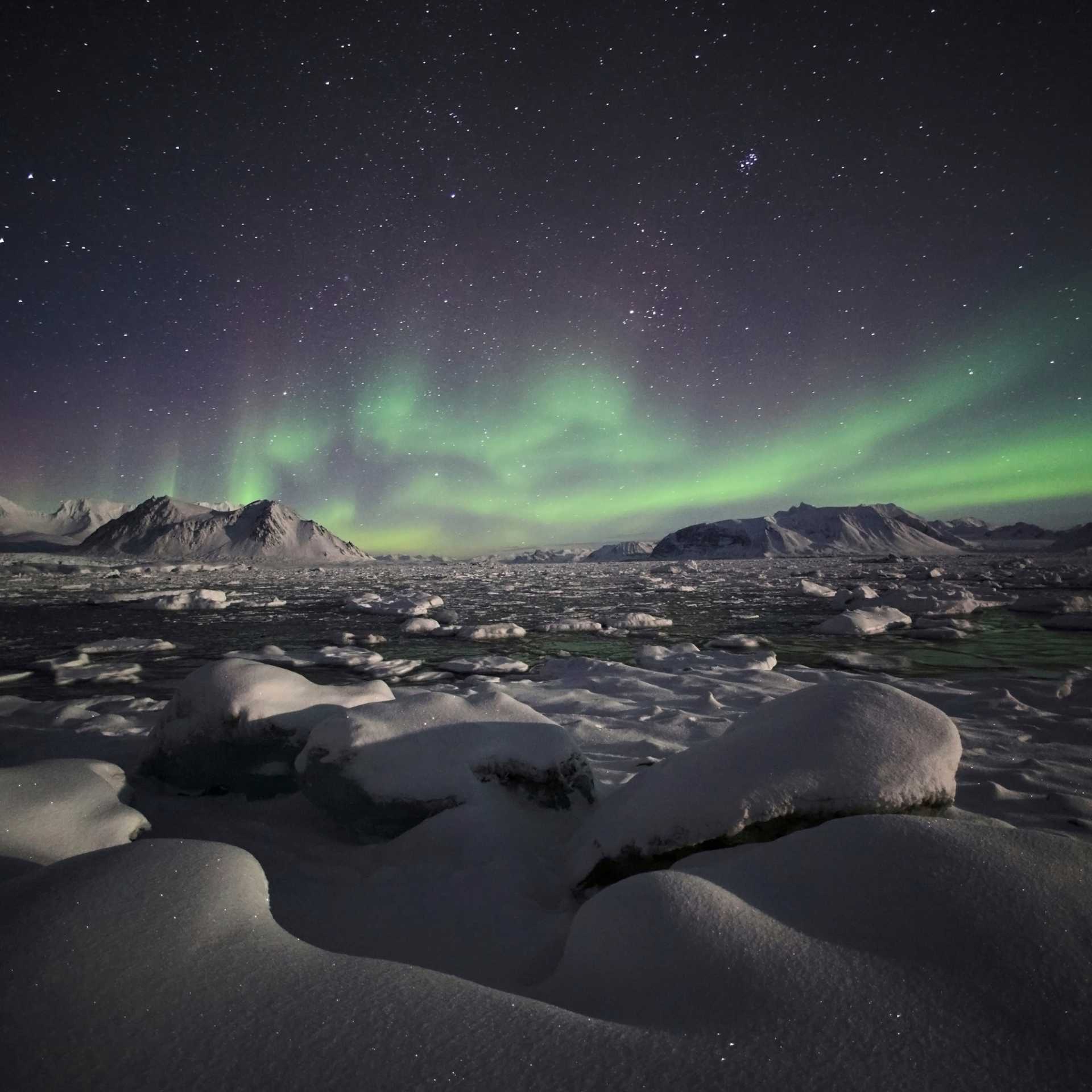 Aurora Borealis over Spitsbergen