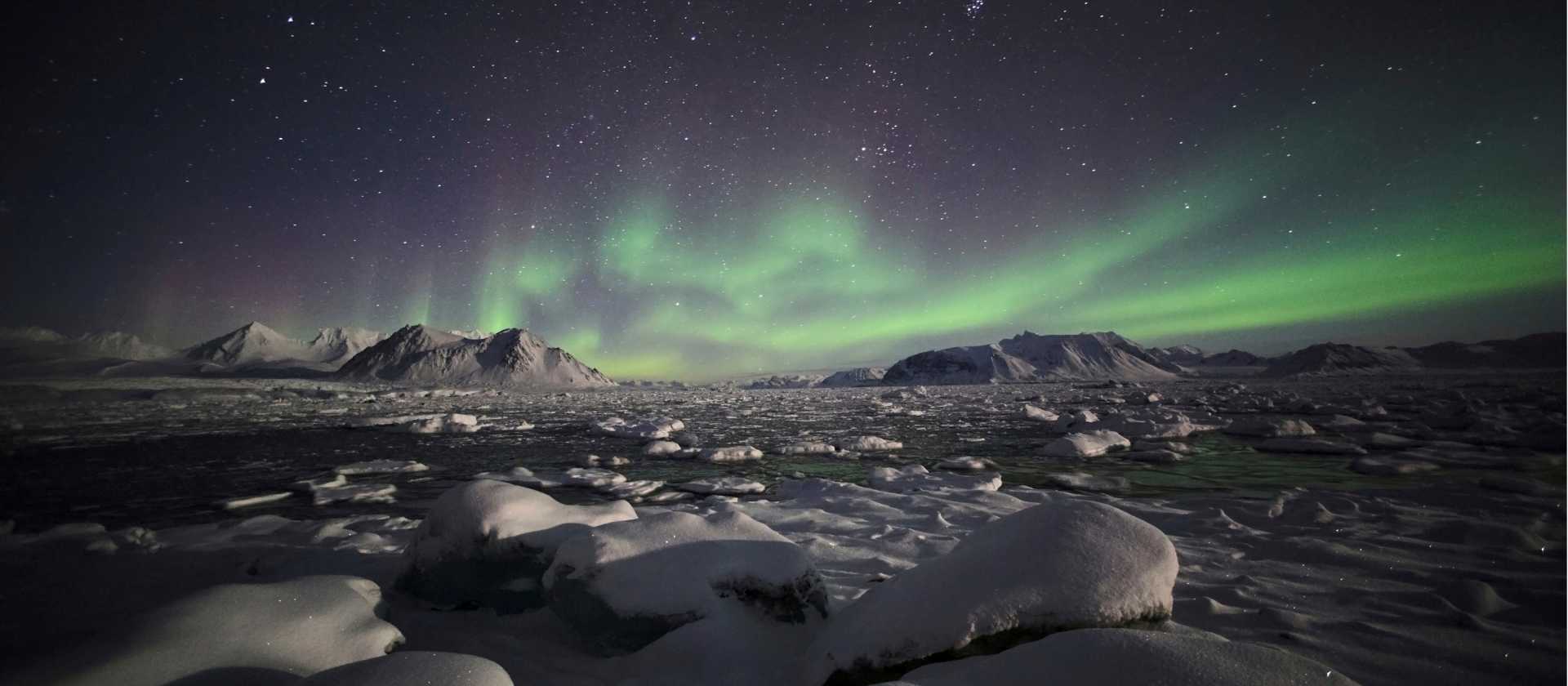 Aurora Borealis over Spitsbergen