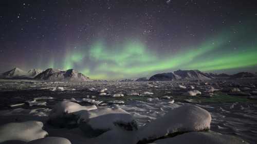 Aurora Borealis over Spitsbergen