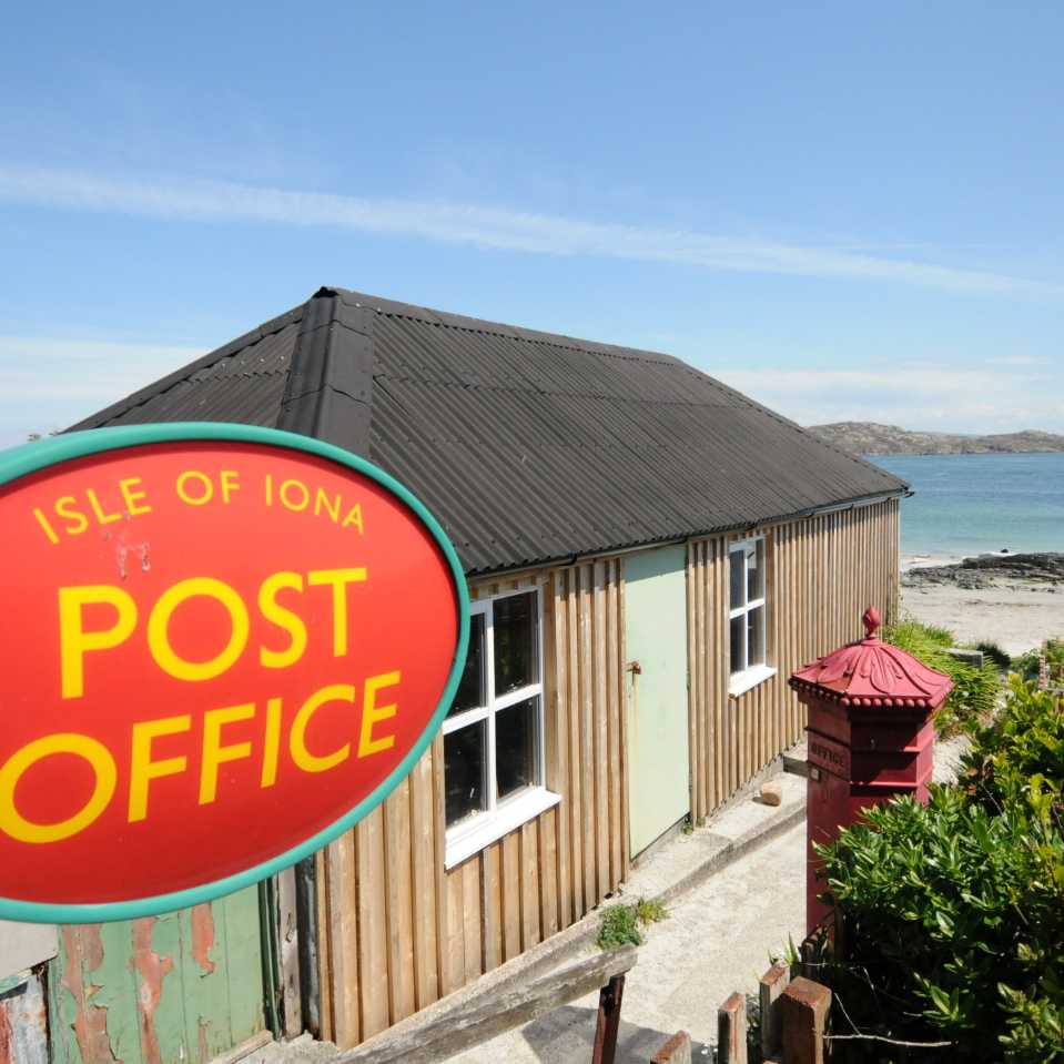 The distinctive Isle of Iona Post Office sign | Aaron Russ