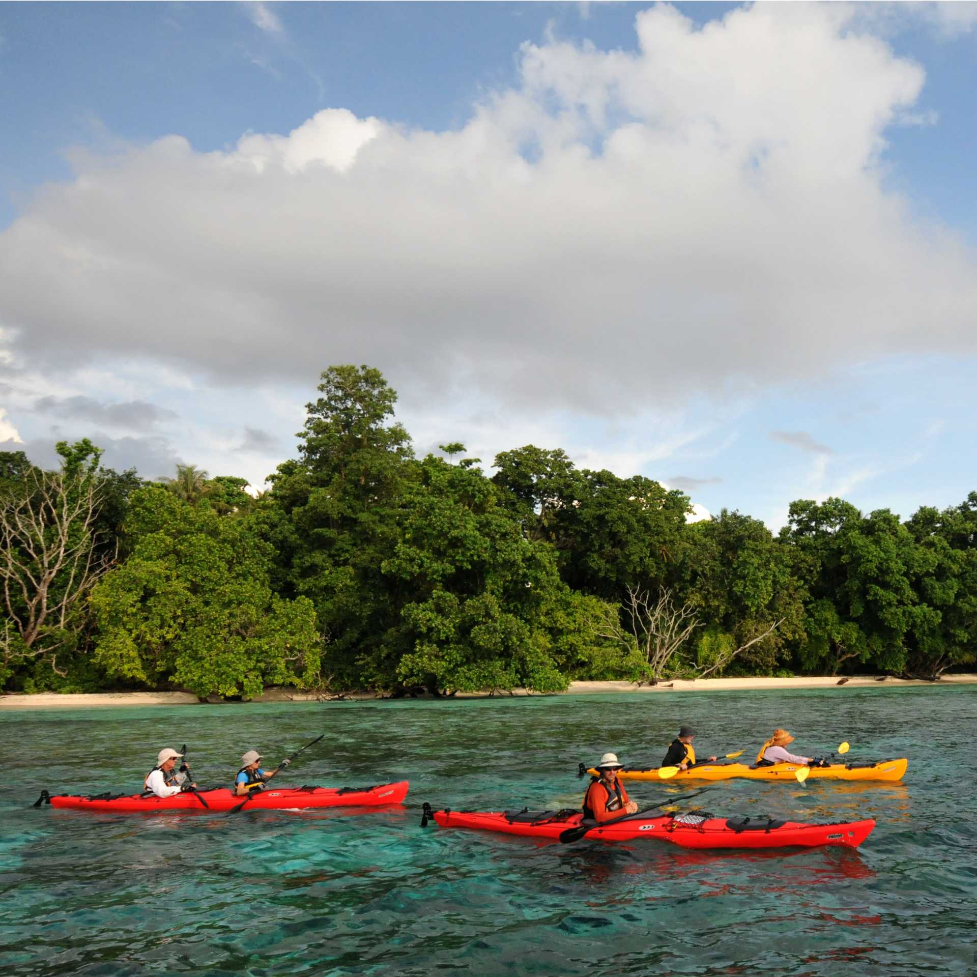 Kayaking is an optional activity on our adventure cruise | A Russ
