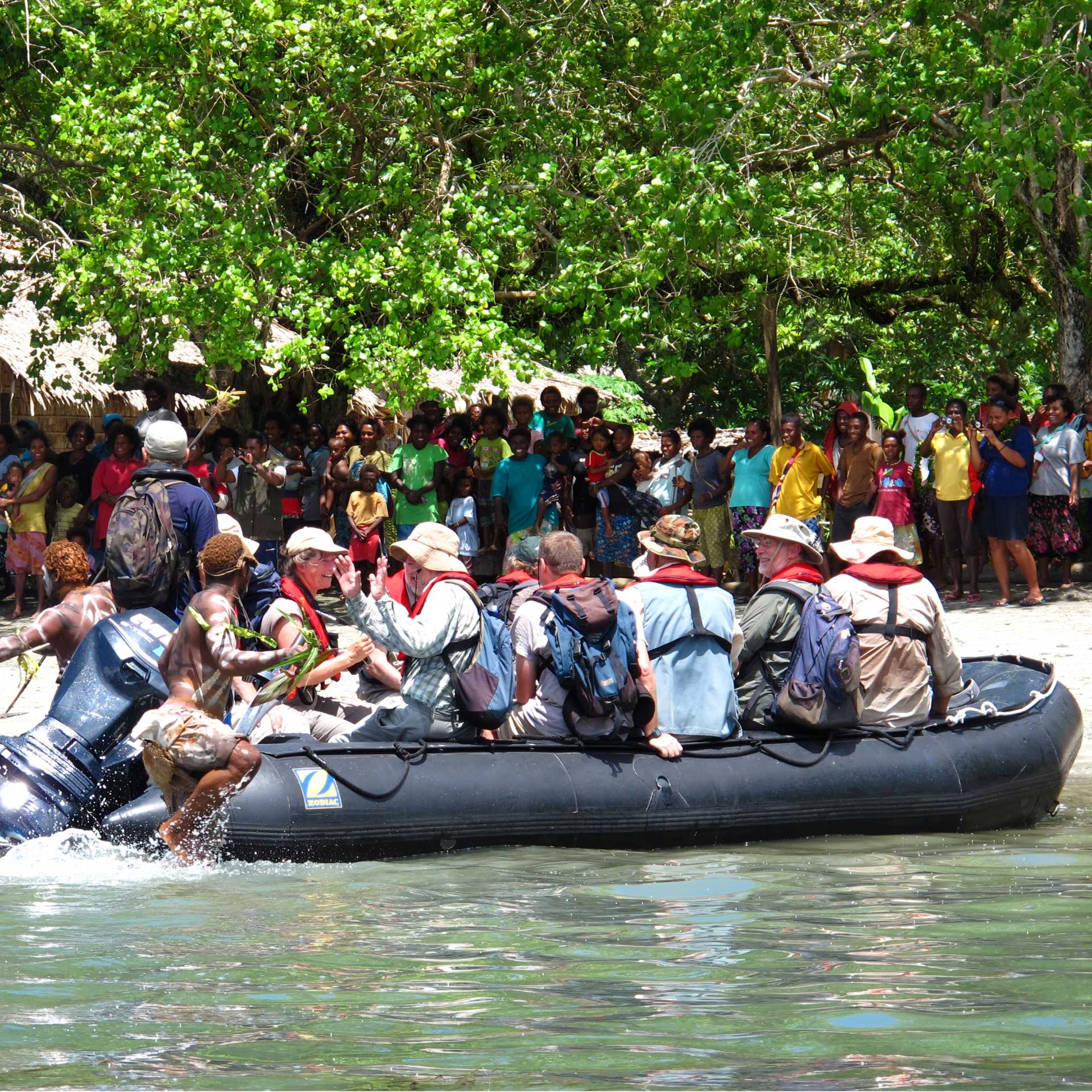 Transfer from your ship to shore aboard reliable zodiacs | A Russ