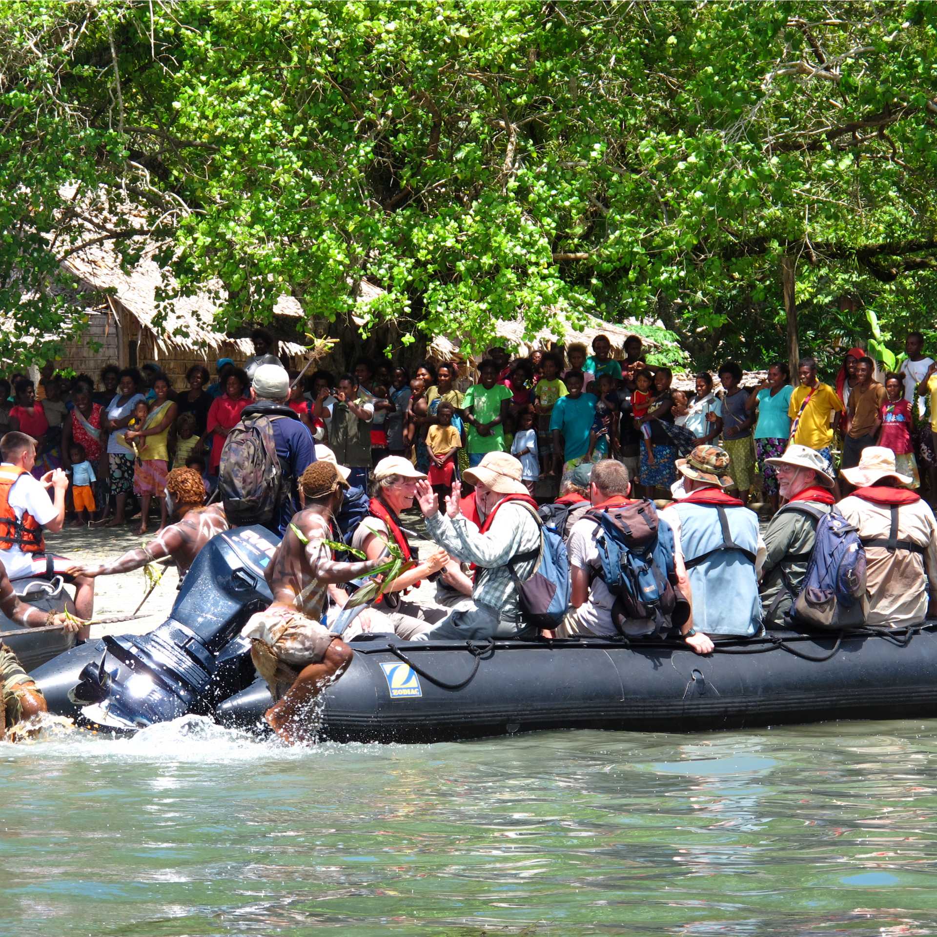 Transfer from your ship to shore aboard reliable zodiacs | A Russ