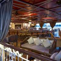 The East India bar and lounge area