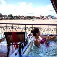 Private jacuzzi in the Noble Suite