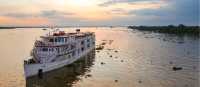 The Jahan on the Mekong River at sunset, Cai Lay, Tien Giang, Vietnam