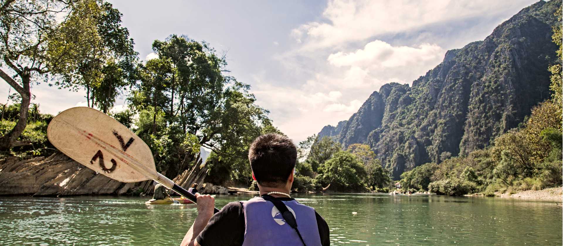 Kayaking in Laos